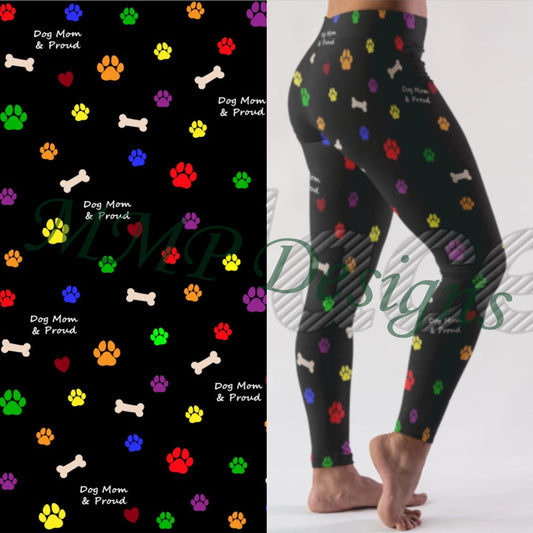 Dog Mom & Proud Leggings (MMP)
