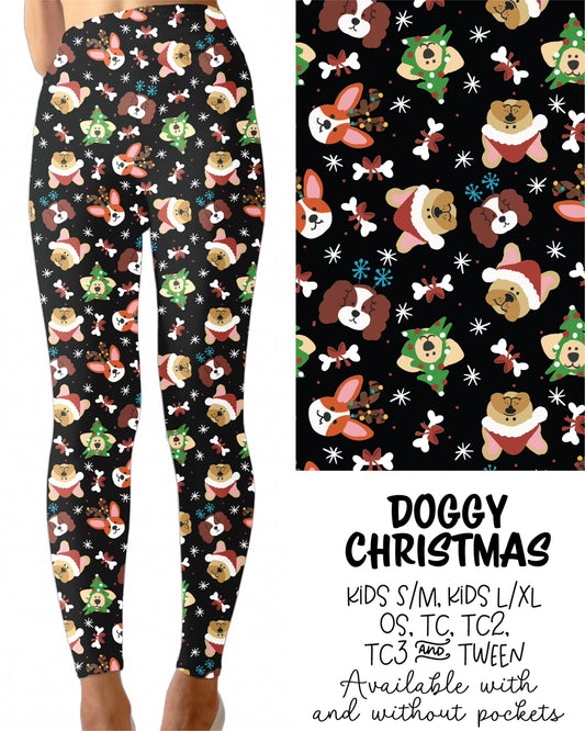 Doggy Christmas Leggings with Pockets (JAAM)