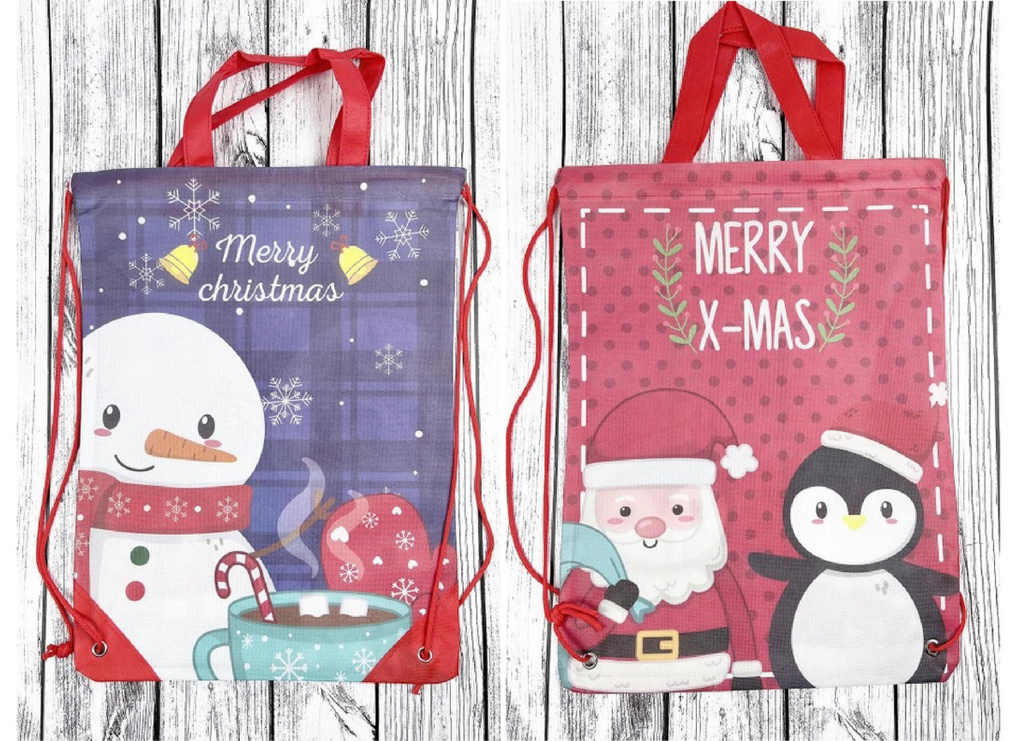 Drawstring Christmas Bags