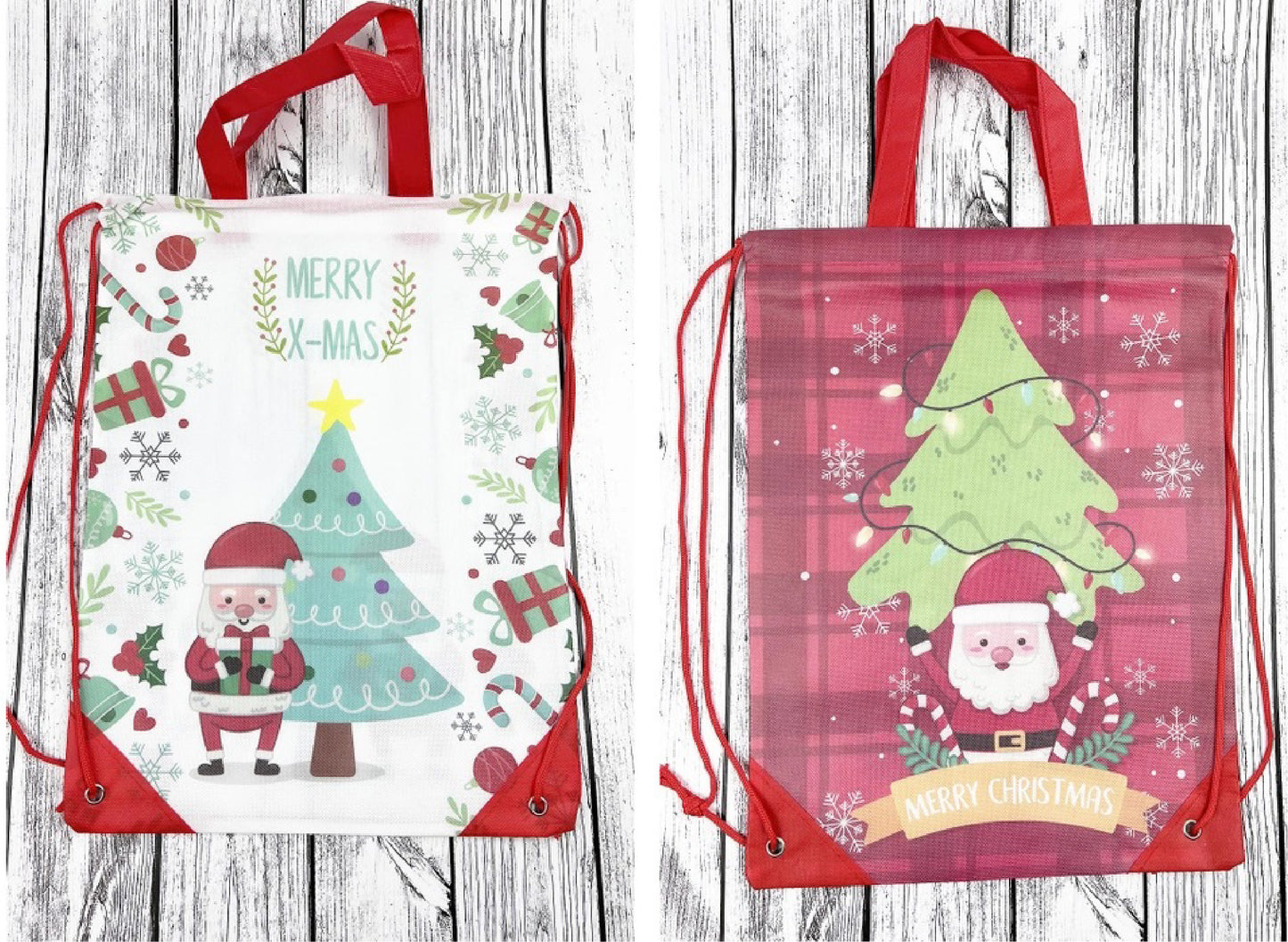 Drawstring Christmas Bags