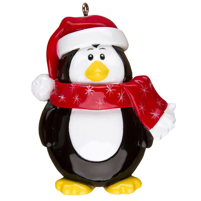 Personalized Poly-Resin Ornament Penguin