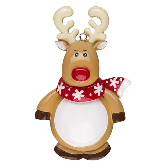 Personalized Poly-Resin Ornament Reindeer