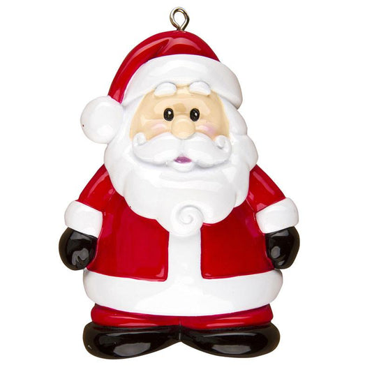 Personalized Poly-Resin Ornament Santa