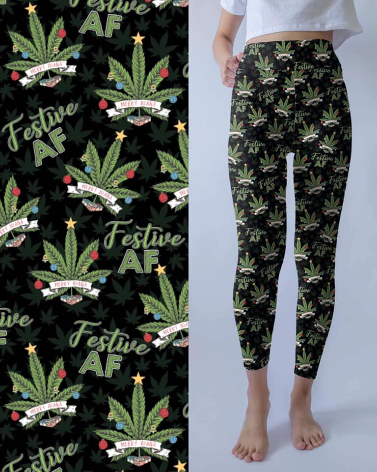 Festive 420 - Merry Juana Leggings (TDL)