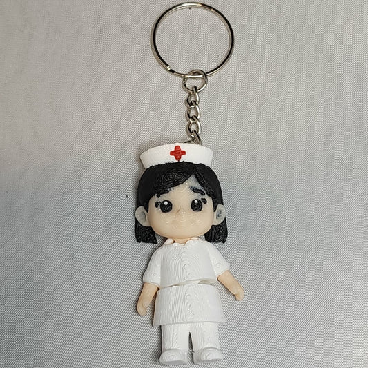 3D Printed Flexi Nurse Keychain