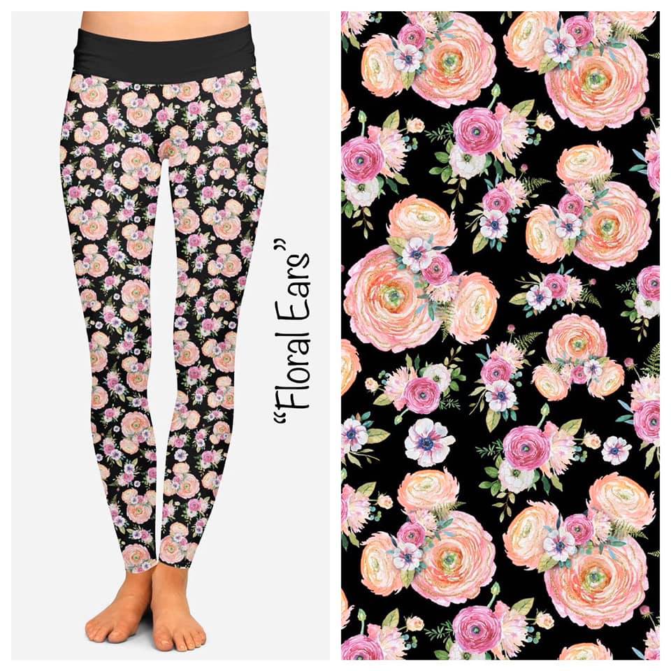 Floral Ears Leggings (KC)