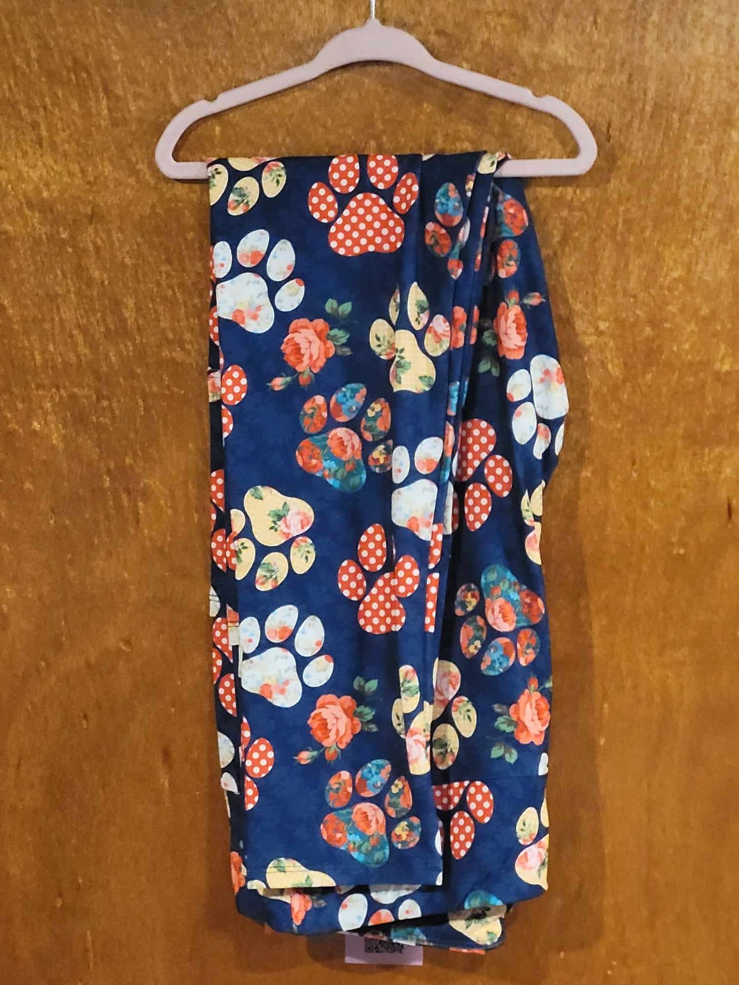 Floral Paws Leggings/Shorts with Pockets (TDL)