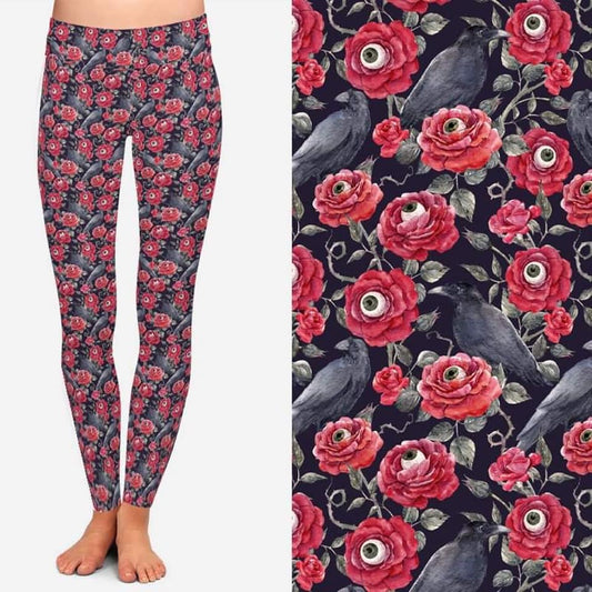 Freaky Ravens Leggings with Pockets (TDL)