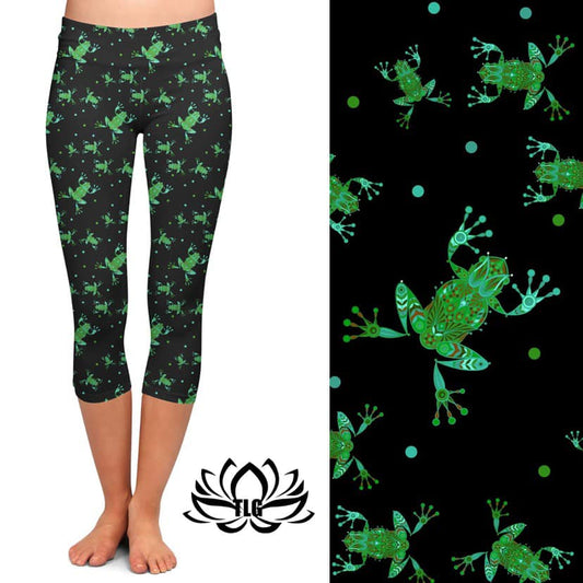 Frog Friends Capri Leggings (TLG)