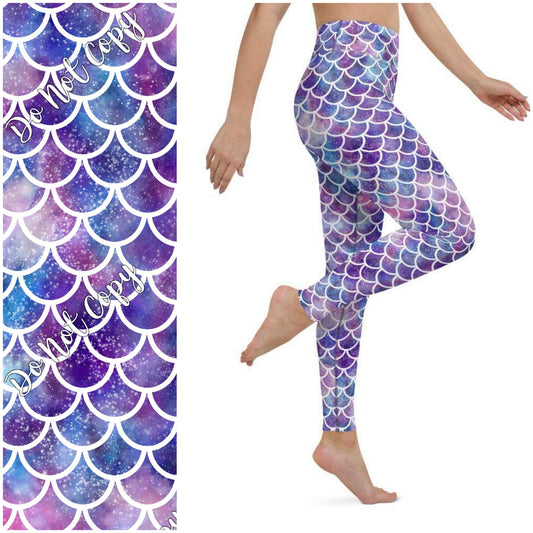 Galaxy Scales Leggings with Pockets (PPD)