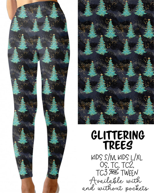 Glittering Trees Leggings with Pockets (JAAM)