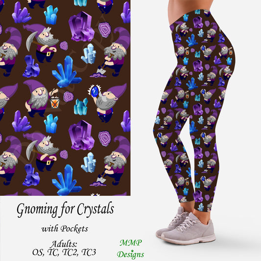 Gnoming for Crystals Leggings with Pockets (MMP)