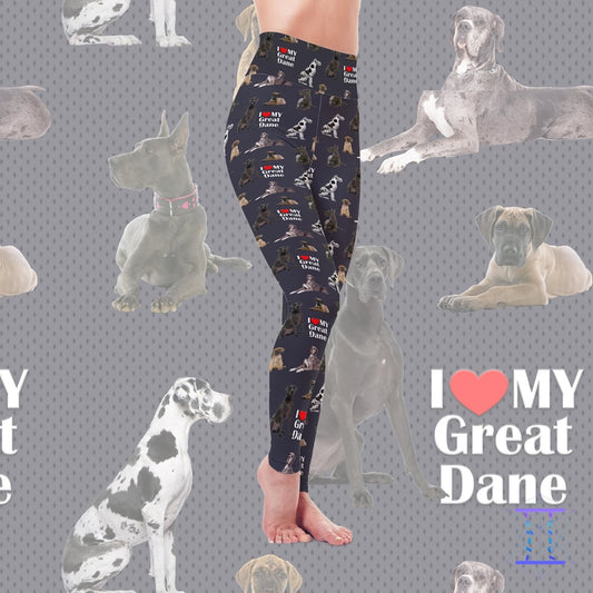 I Love My Great Dane Leggings (GD)