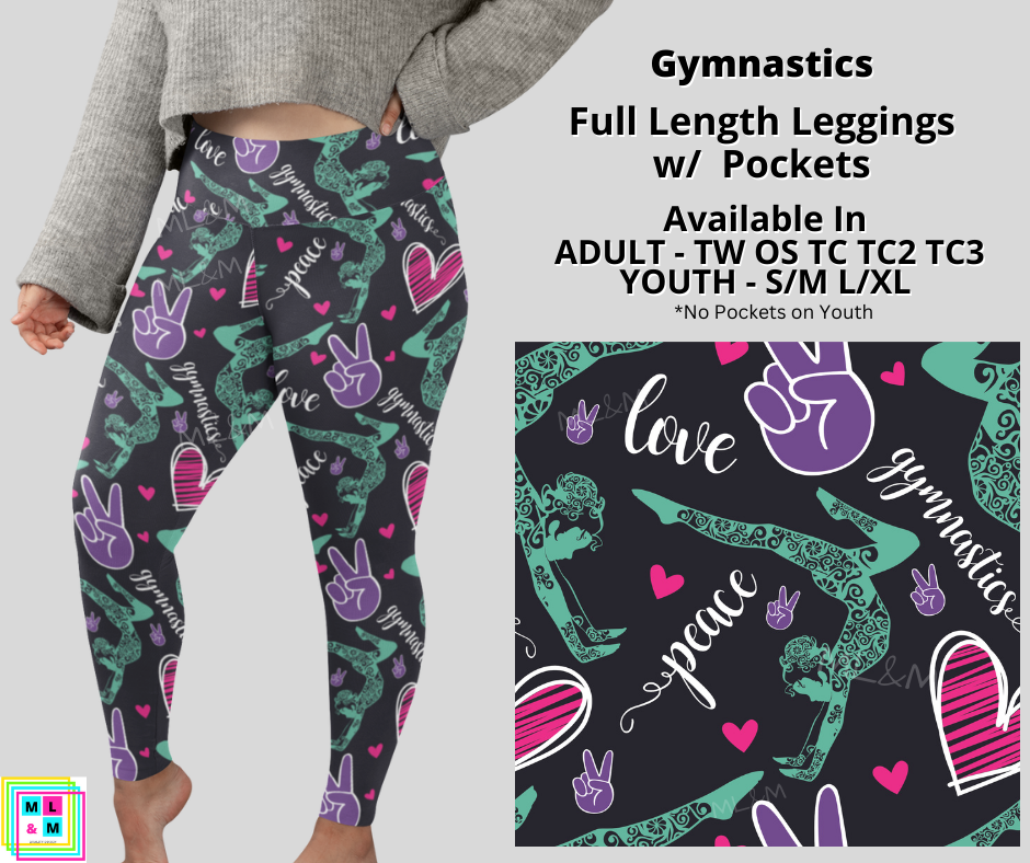 Gymnastics Leggings with Pockets (Pixie)