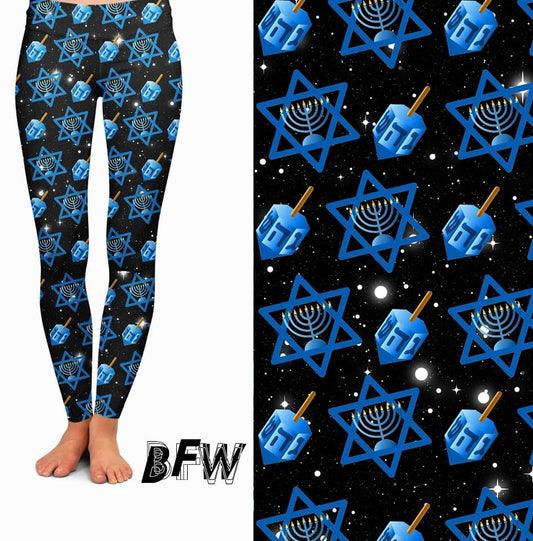 Hannukah Leggings with Pockets (BFW)