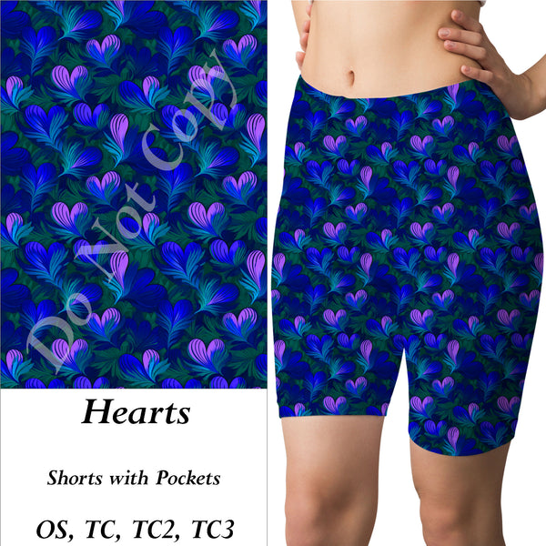 Hearts Shorts with Pockets (MMP)
