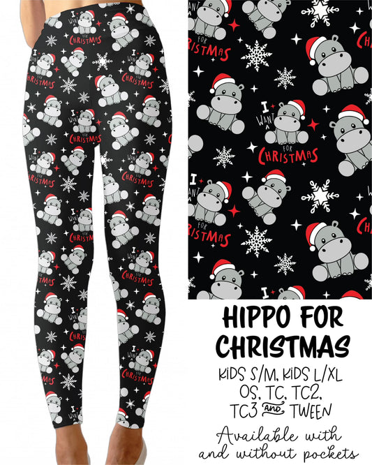 Hippo for Christmas Leggings/Joggers (JAAM)