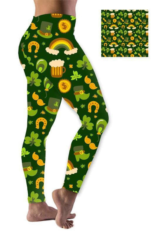 Horseshoe Shamrock Leggings (TB)