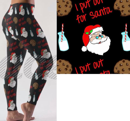 I Put Out For Santa Leggings (LL)