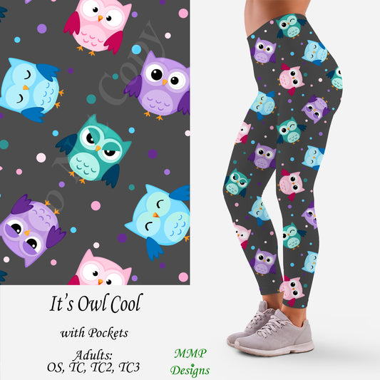 It's Owl Cool Leggings with Pockets (MMP)