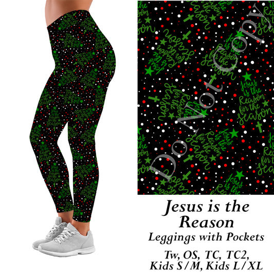 Jesus is the Reason Leggings with Pockets (JAAM)