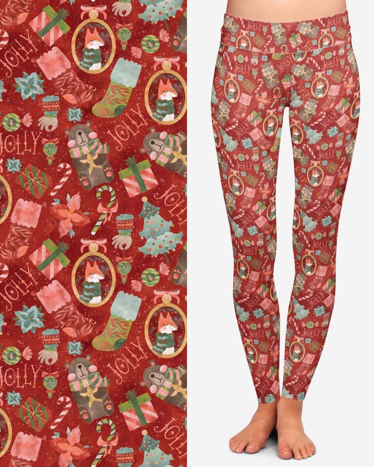 Jolly Holiday Leggings with Pockets (TDL)