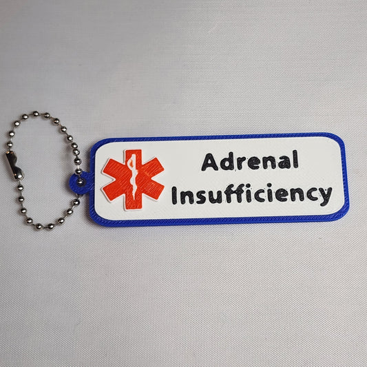 3D Printed Medical Alert Keychain/Pendant