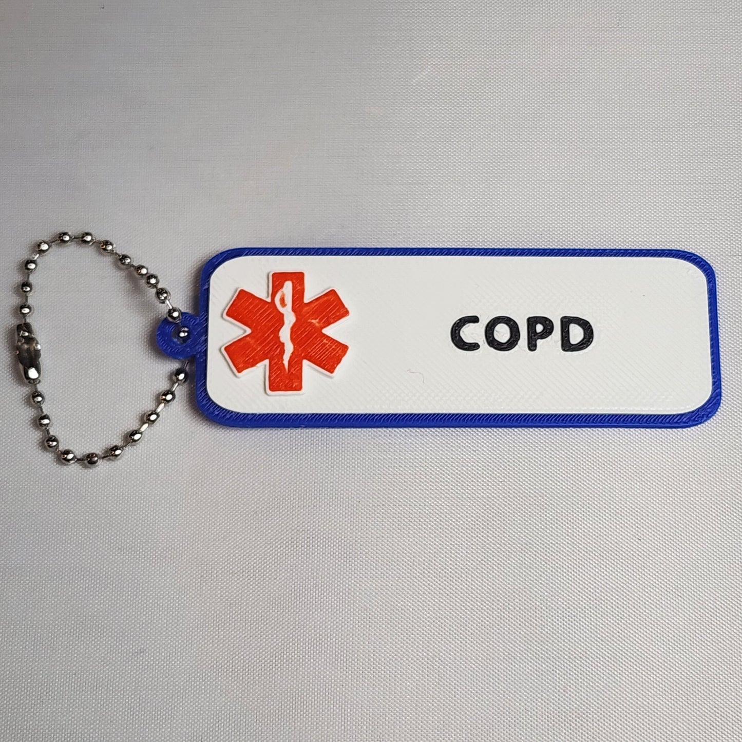 3D Printed Medical Alert Keychain/Pendant