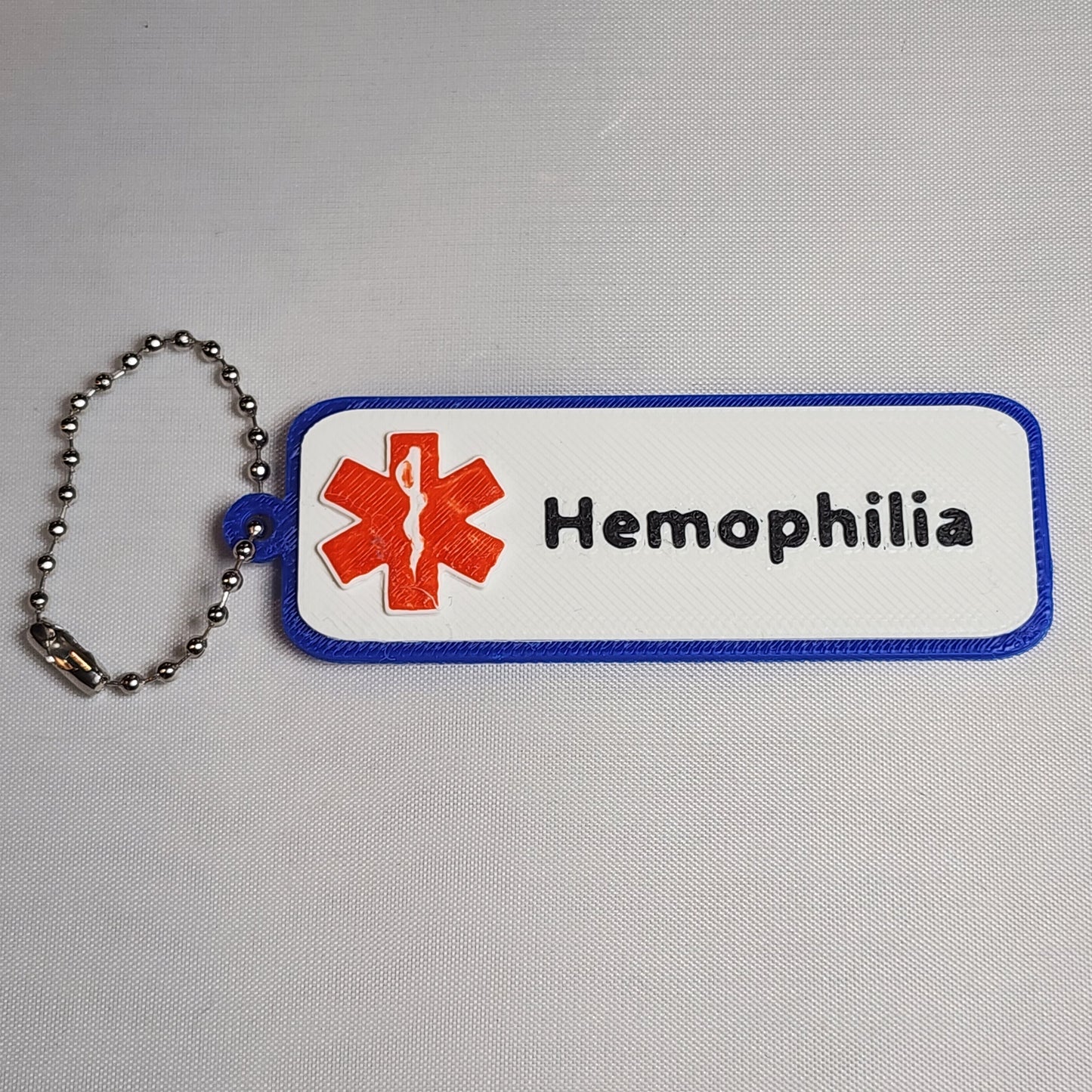 3D Printed Medical Alert Keychain/Pendant