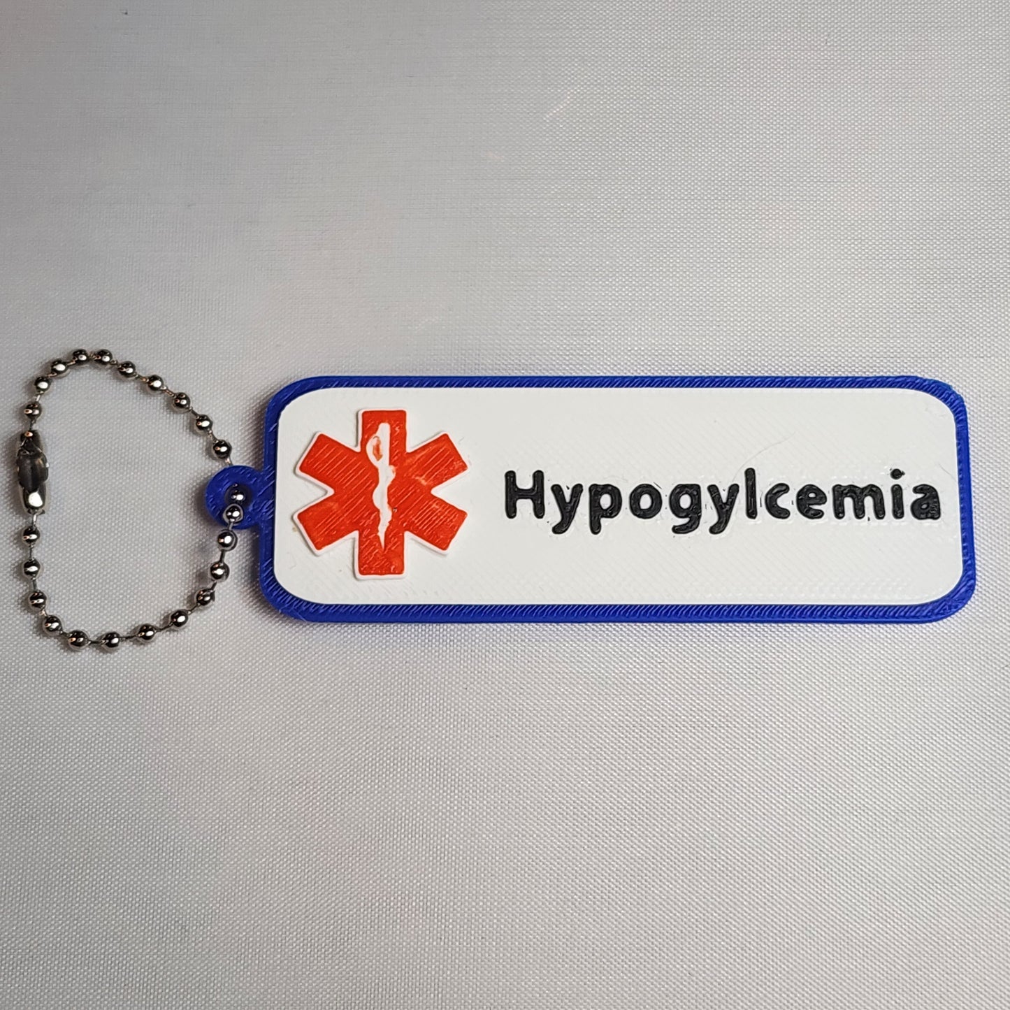 3D Printed Medical Alert Keychain/Pendant
