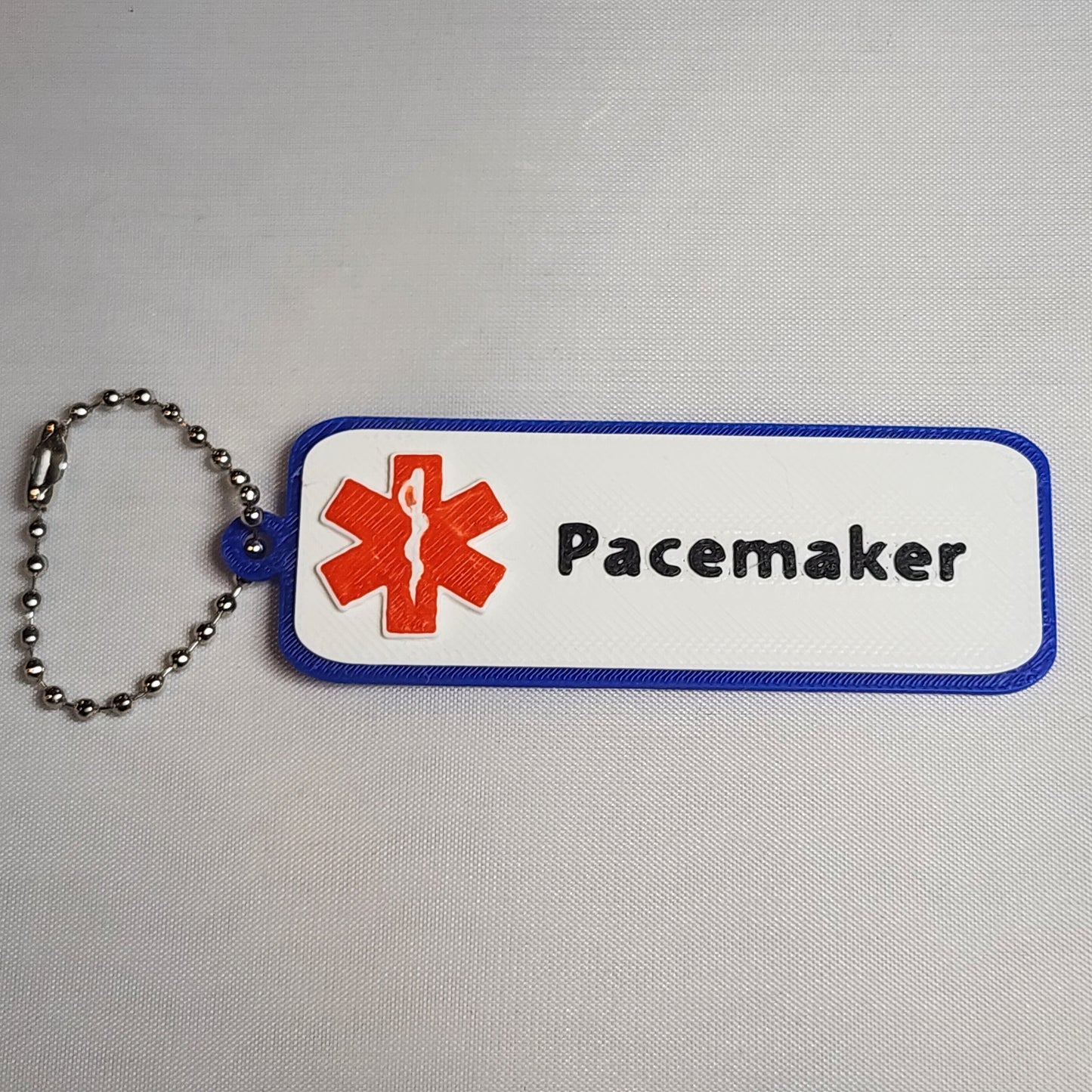 3D Printed Medical Alert Keychain/Pendant