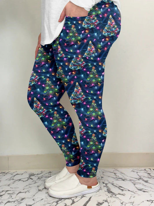 Neon X-Mas Leggings with Pockets (TL)