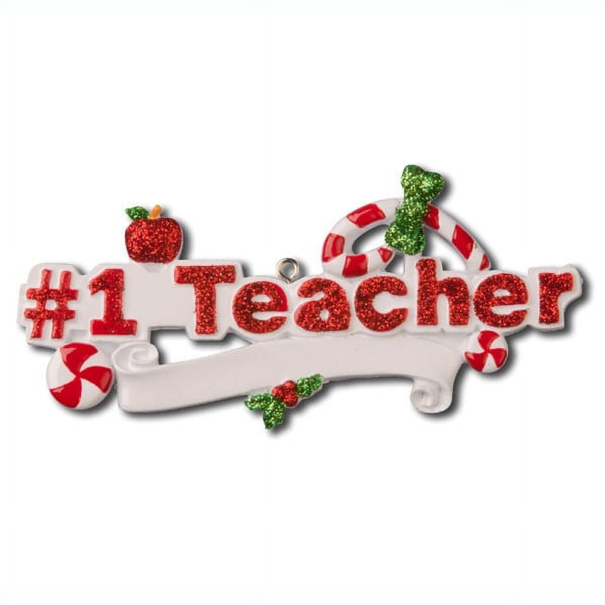 Personalized Poly-Resin Ornament #1 Teacher