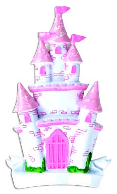 Personalized Poly-Resin Ornament Princess Castle