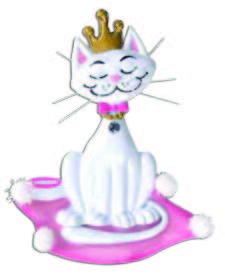 Personalized Poly-Resin Ornament Kitty Princess