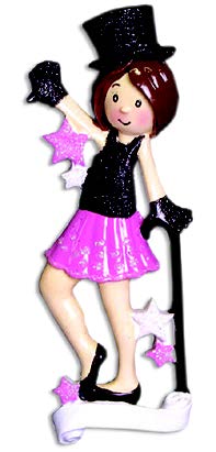 Personalized Poly-Resin Ornament Jazz Dancer