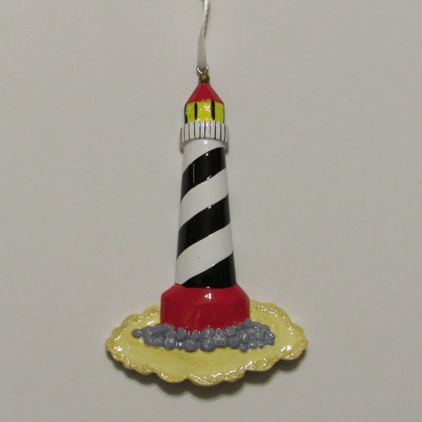 Personalized Poly-Resin Ornament Lighthouse