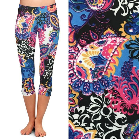 Colorful Design Capri Leggings (ARB)