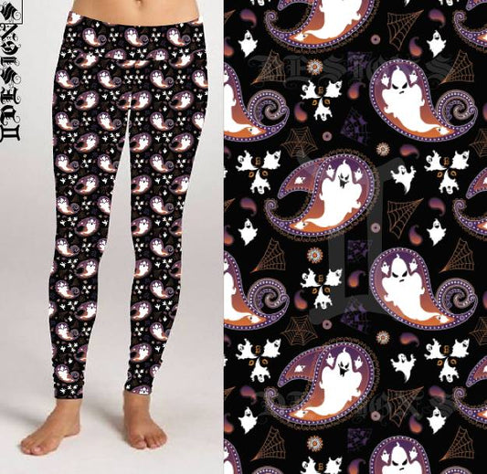 Paisley Ghosts Leggings (GD)