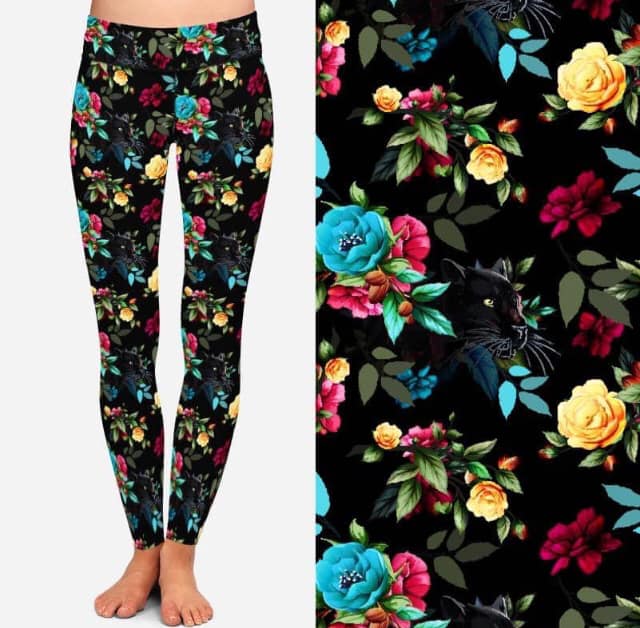Panther Flower Leggings (AALM)