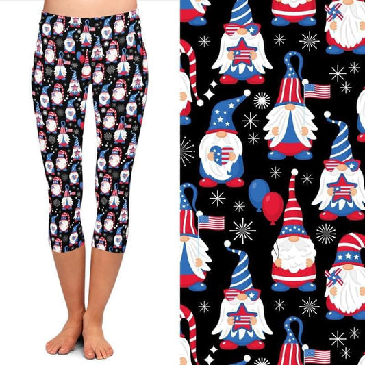 Patriotic Capri Leggings with Pockets (ARB)
