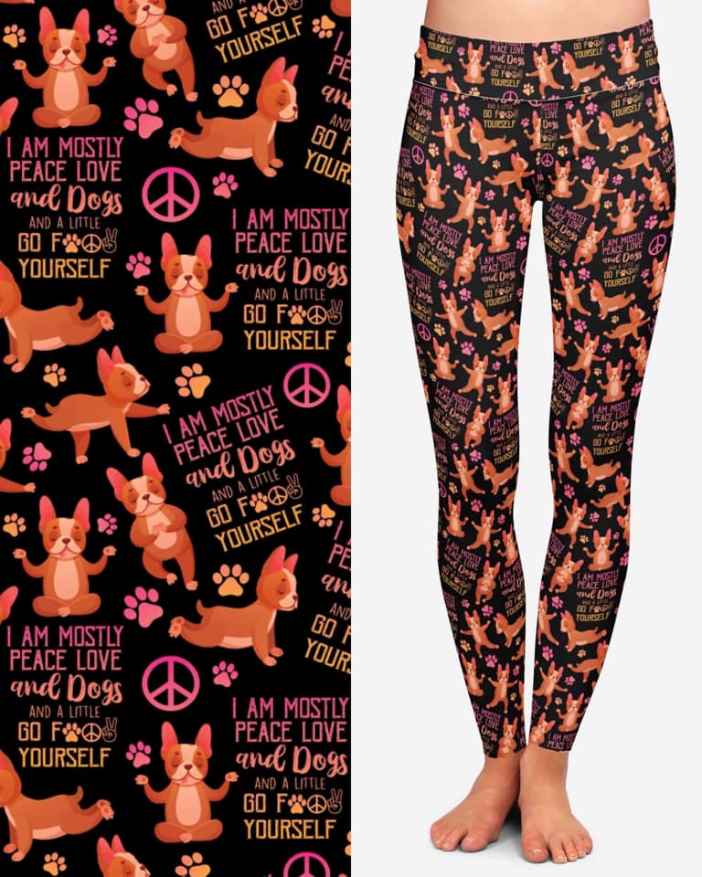 Peace, Love & Dogs Leggings (TDL)