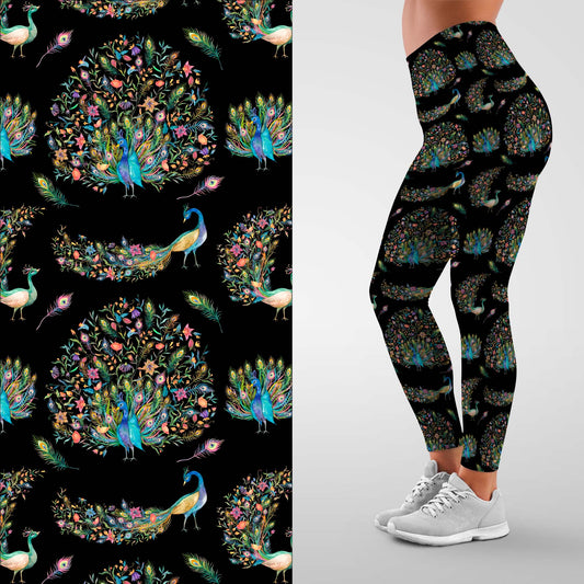 Peacocks Leggings with Pockets (BFW)