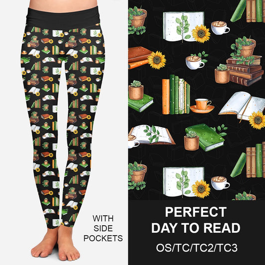Perfect Day to Read Leggings with Pockets (CDW)