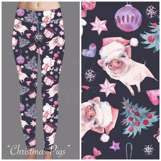 Piggy Christmas Leggings with Pockets (KGFF)