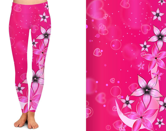 Pink Floral Leggings (MB)