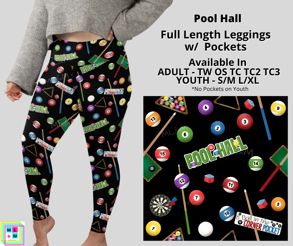 Pool Hall Leggings with Pockets (Pixie)