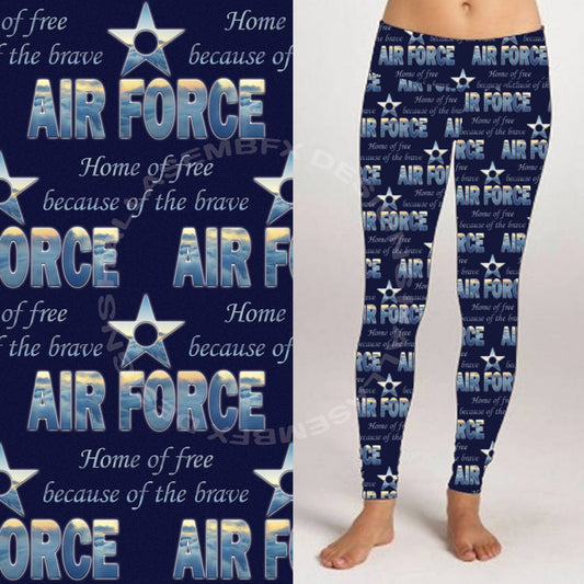 Protect & Serve - Air Force Leggings (GD)