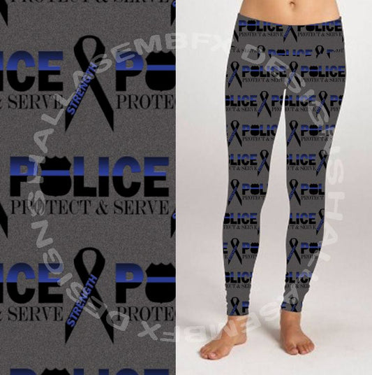 Protect & Serve - Police Leggings (GD)