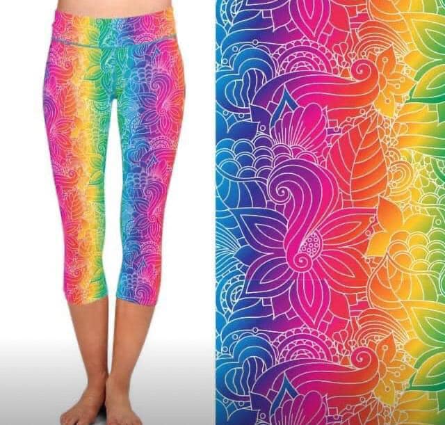 Rainbow Capri Leggings (AALM)